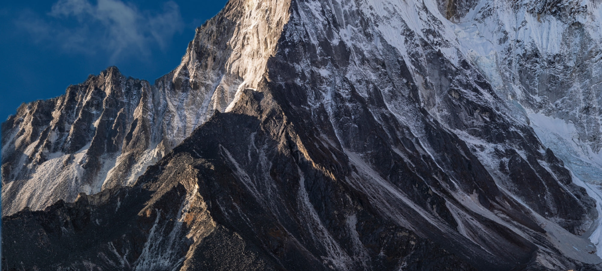 Mountains on a blue background