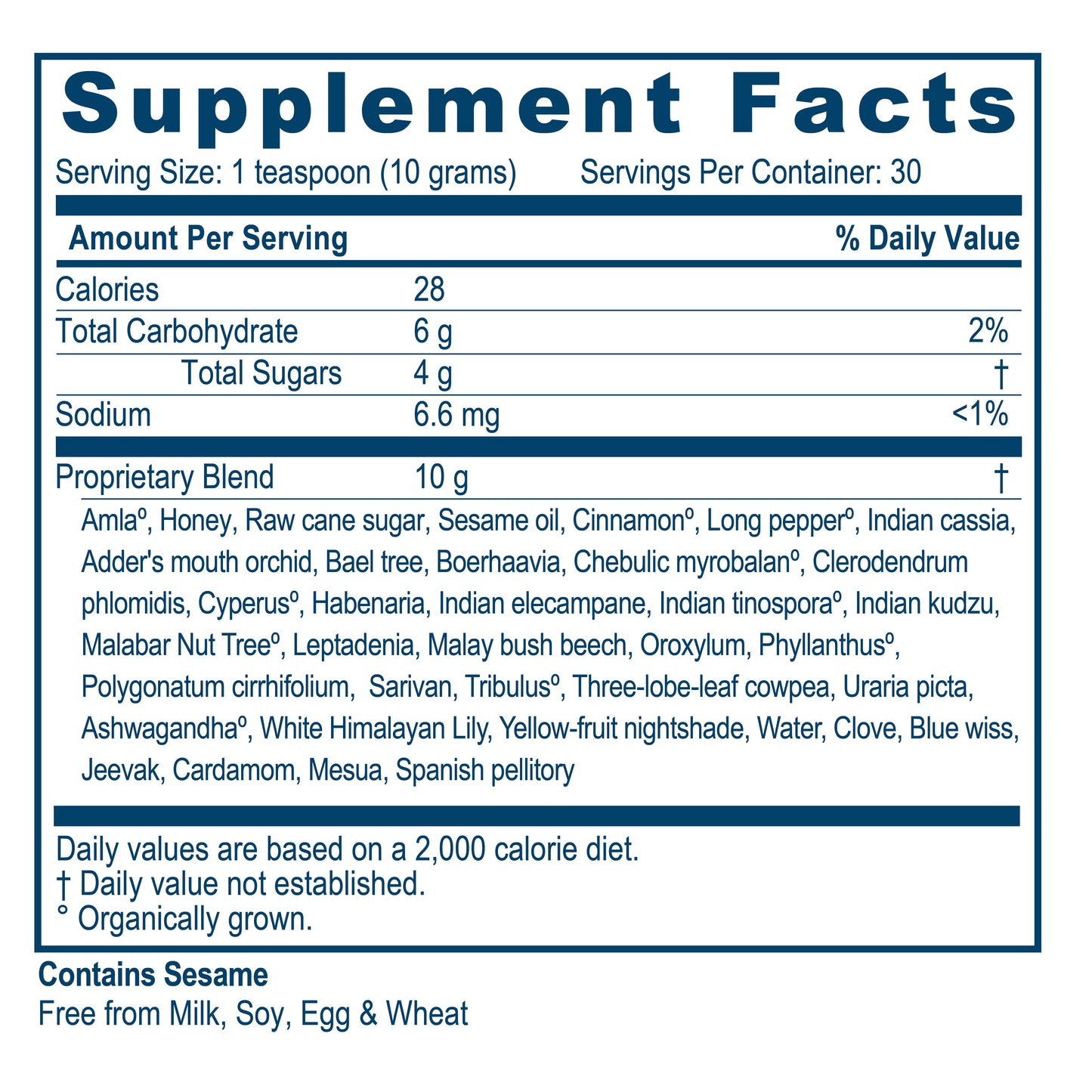 AmlaPlex Supplement Facts