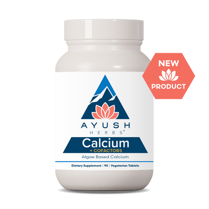 Calcium Bottle front by Ayush herbs herbal supplements