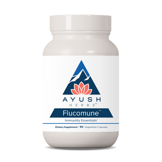 Flucomune Bottle front by Ayush herbs herbal supplements