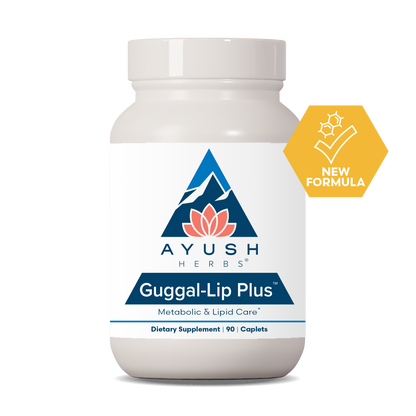 Guggal Lip Plus Bottle front by Ayush herbs herbal supplements