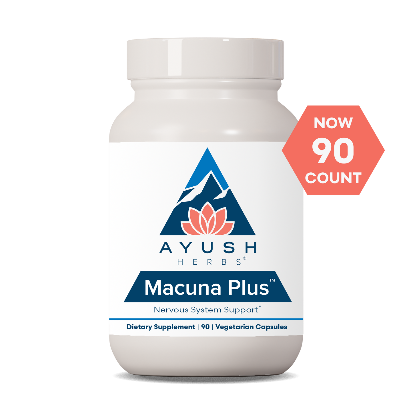 Macuna Plus Bottle front by Ayush herbs herbal supplements