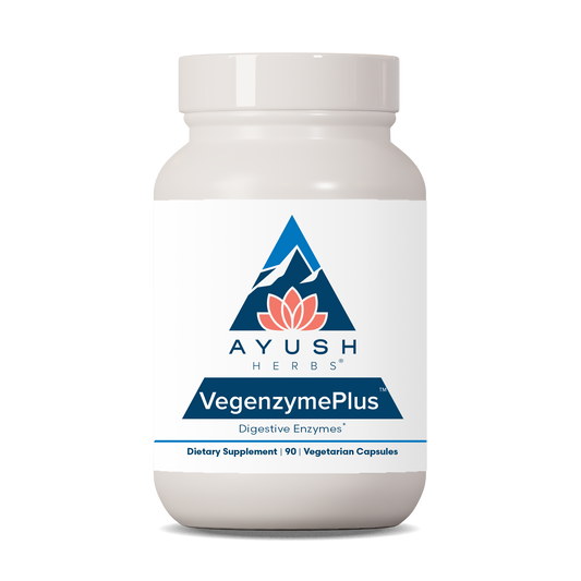 Vegenzyme Bottle front by Ayush herbs herbal supplements