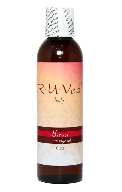 Ruved Breast Massage Oil bottle front 