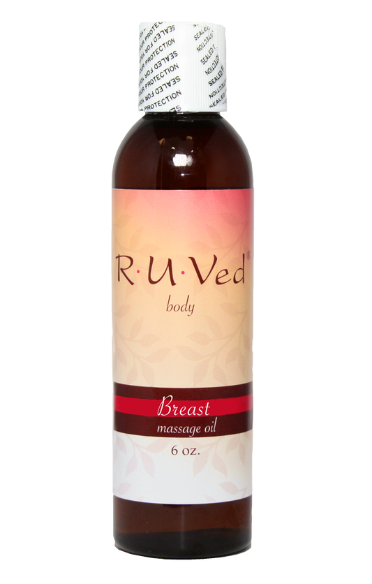 Ruved Breast Massage Oil bottle front 