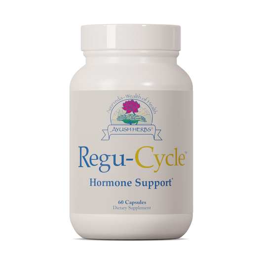 Regu-Cycle Bottle front by Ayush herbs herbal supplements